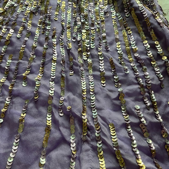Sherri Hill 8439 Strapless Sequin Silk High Low Dress 4 Lilac Purple Fairy Prom - Picture 2 of 9